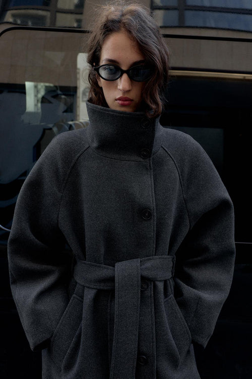 Adriana Wool Belt Coat