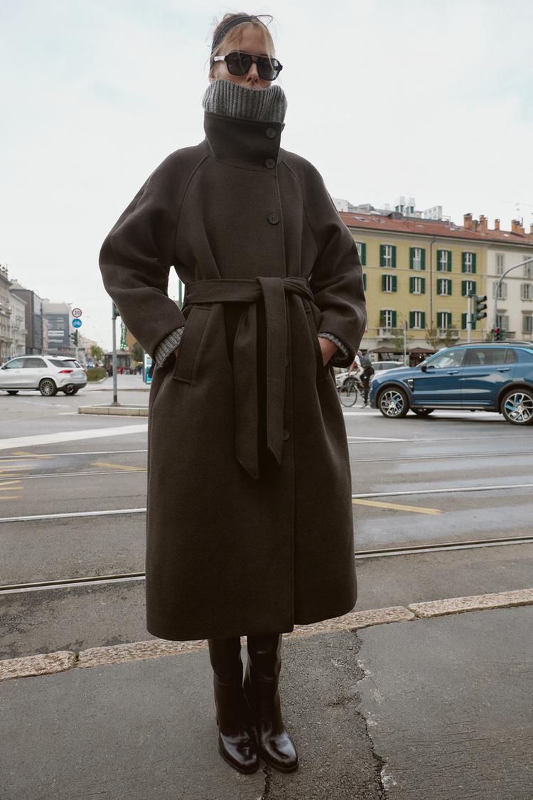 Adriana Wool Belt Coat