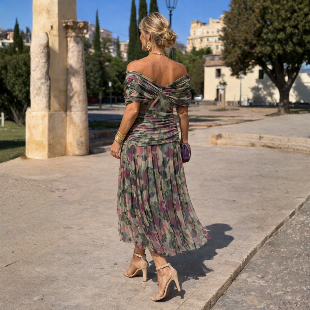 Long Wrap Dress for Women in Tulle