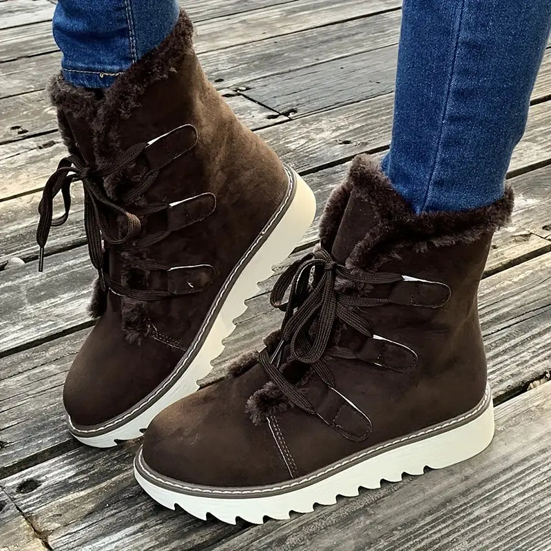 Women's Winter Snow Boots, Faux-Fur Lined