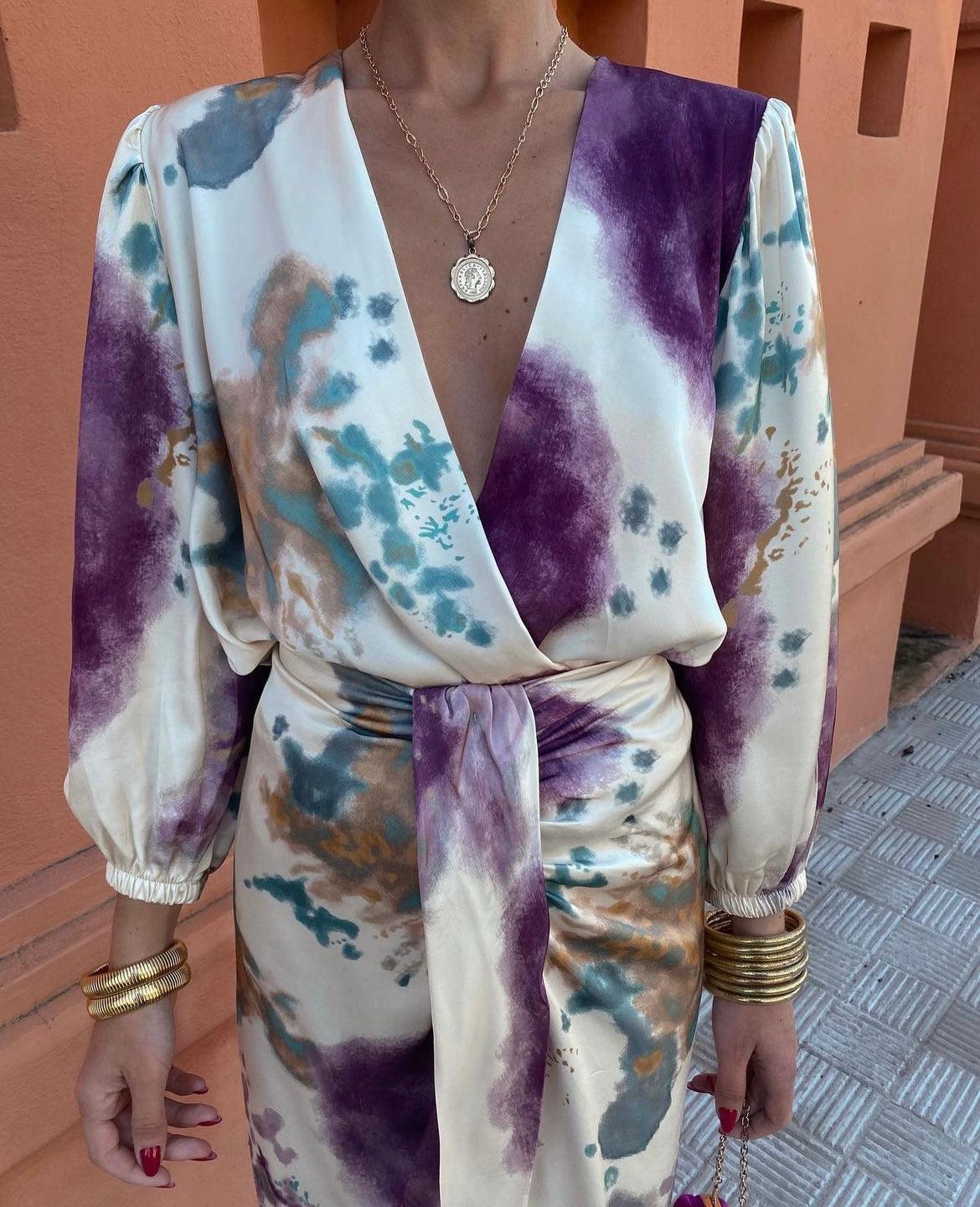 Elegant Women's V-Neck Dress