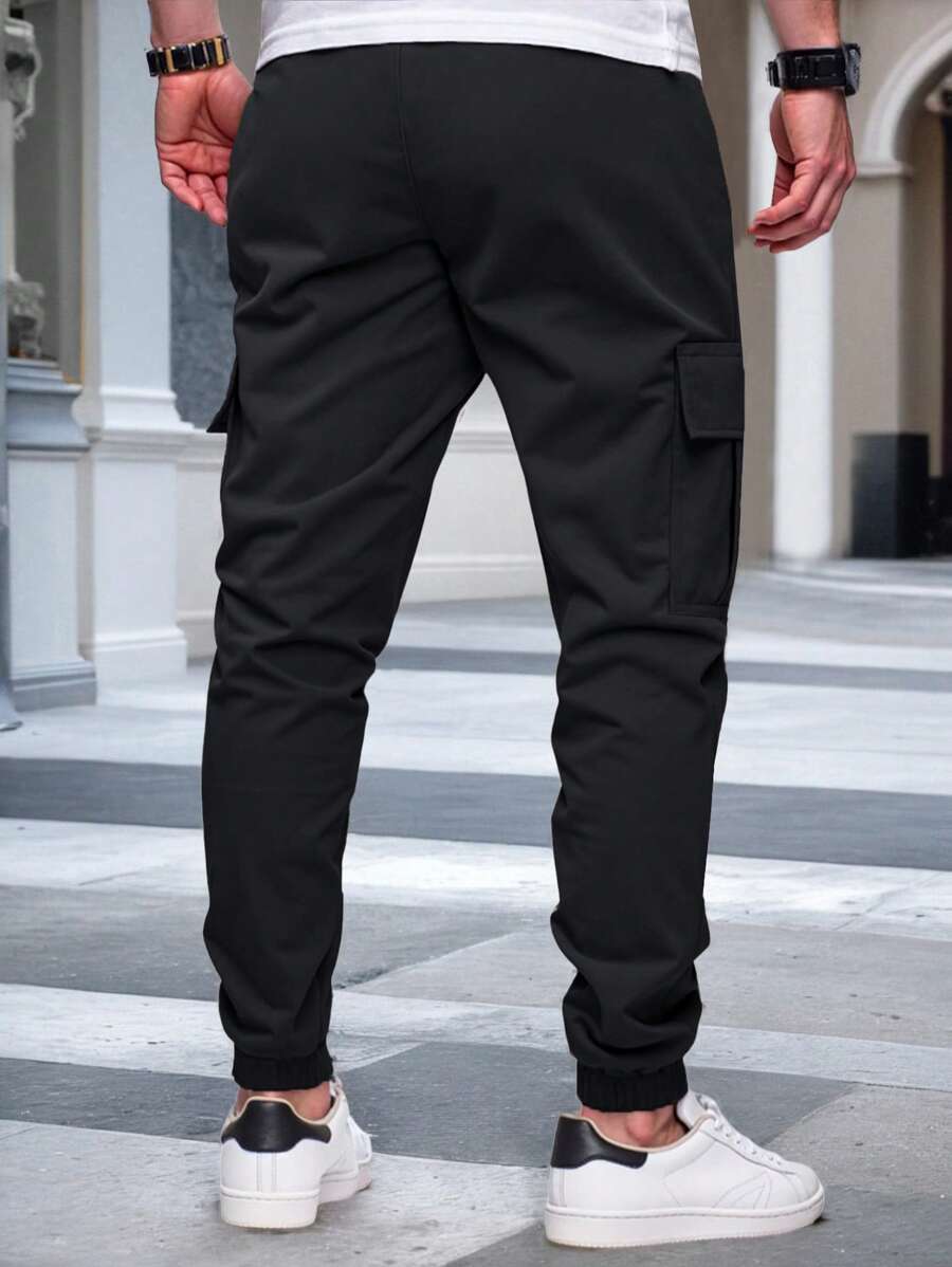 Men's Light Cargo Joggers With Pockets