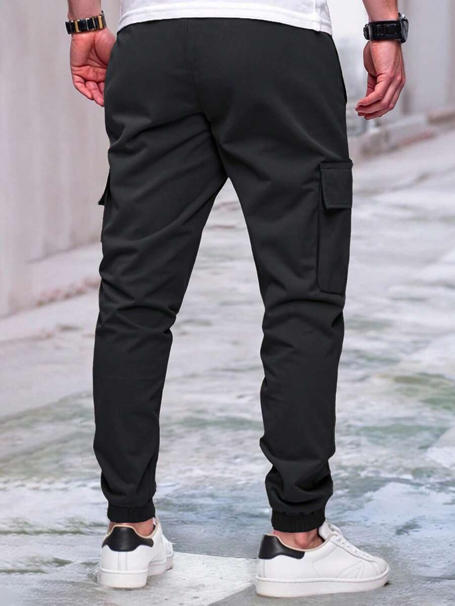 Men's Light Cargo Joggers With Pockets