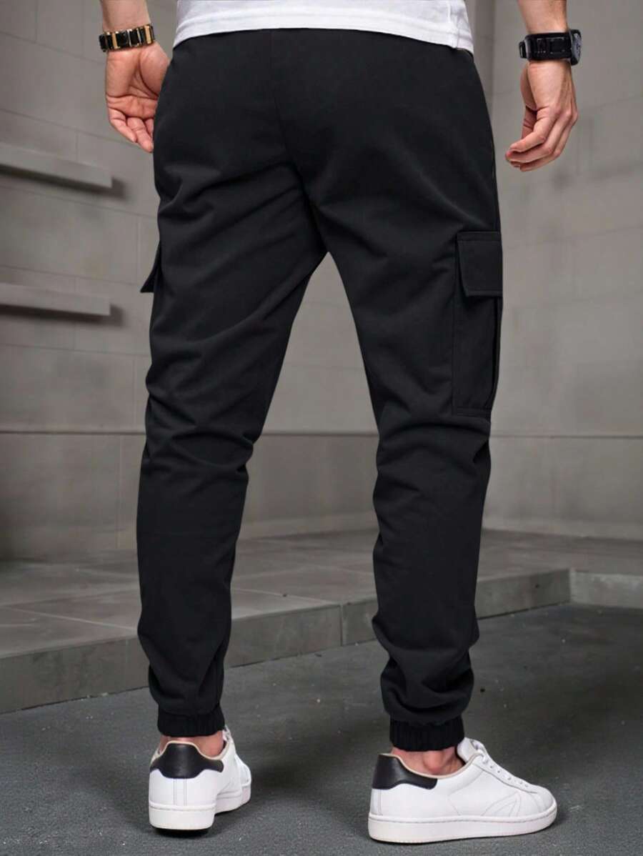 Men's Light Cargo Joggers With Pockets
