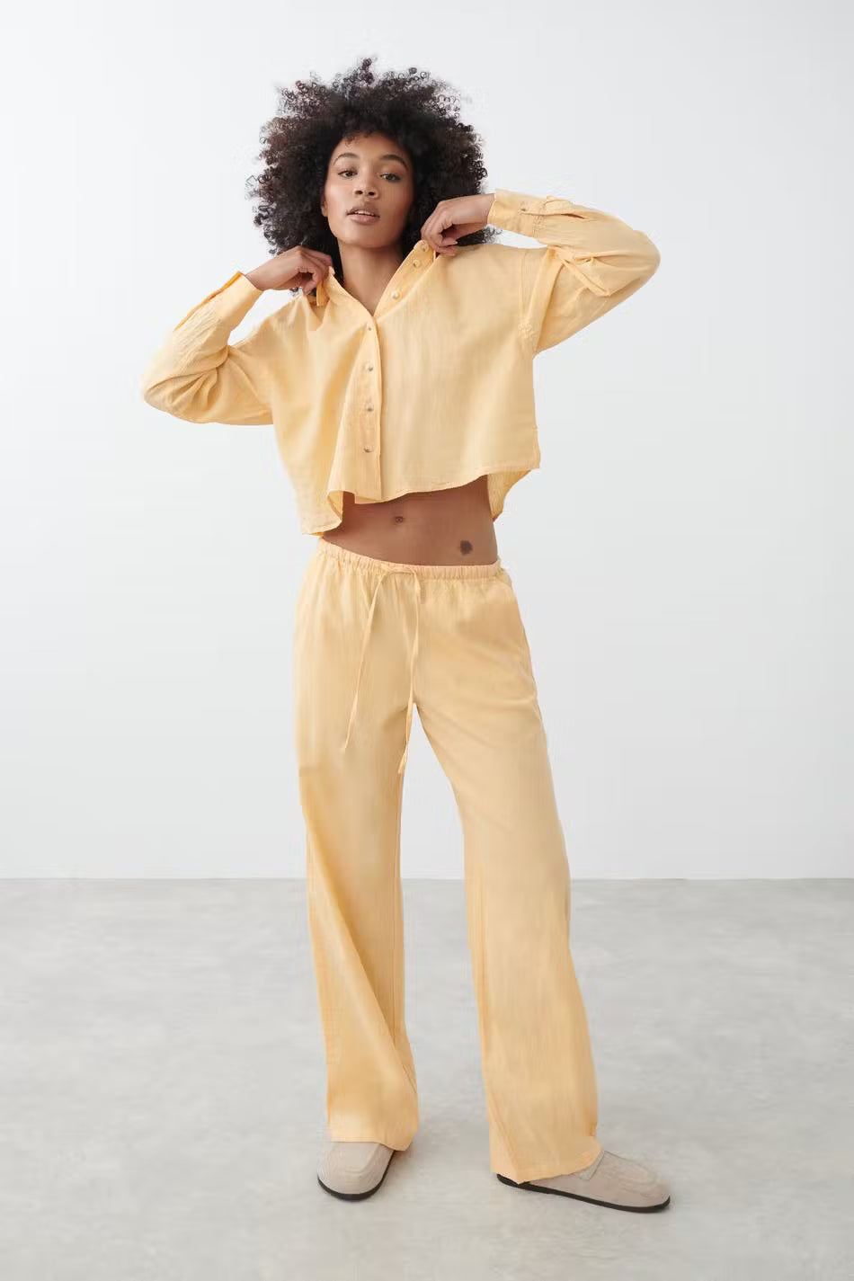 Amaya Linen Blend Trousers