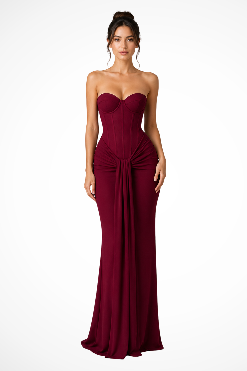 Abito lungo in pizzo da donna