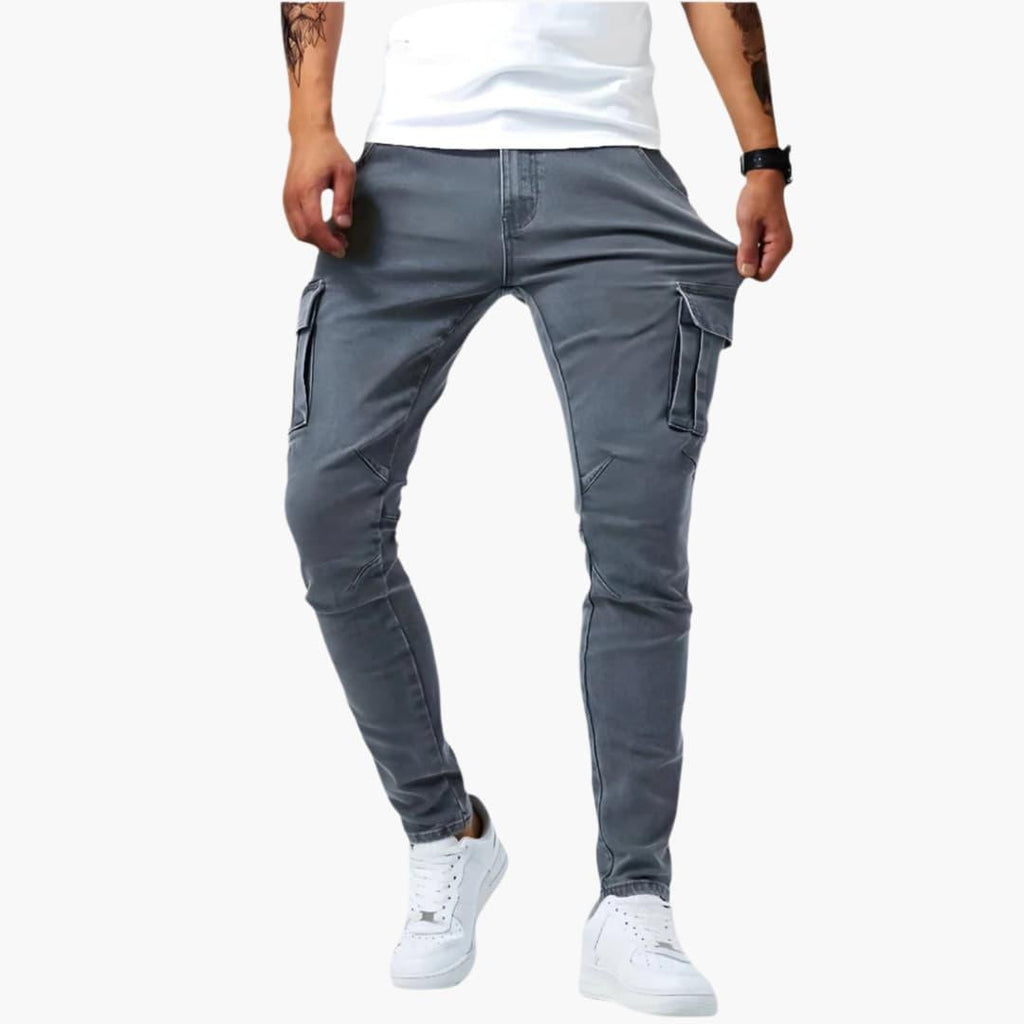 Men's Winter Cargo Pants, Stretch Fabric