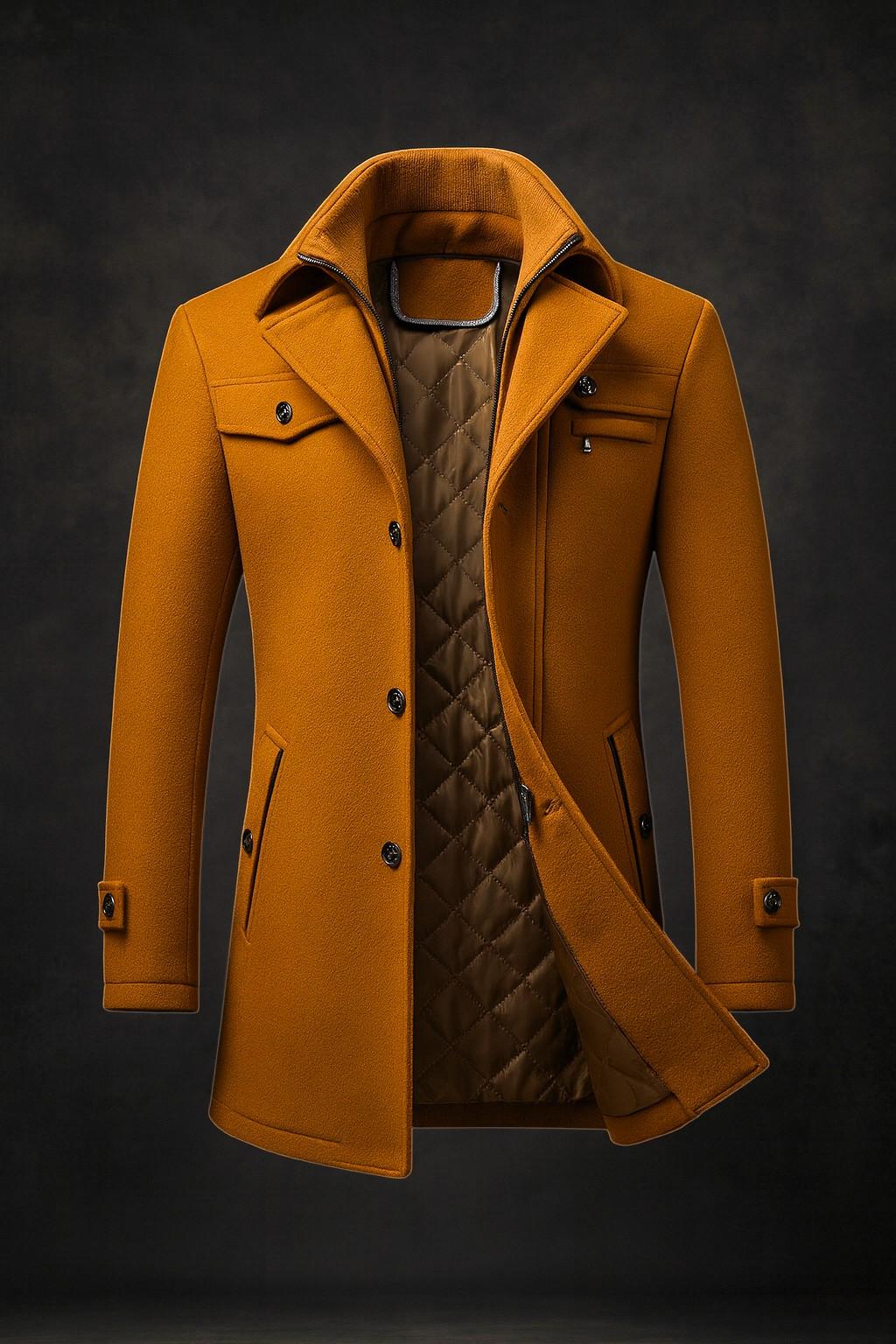 Men's Winter Wool Overcoat