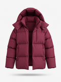 Women's Winter Hooded Puffer Jacket, Relaxed Fit