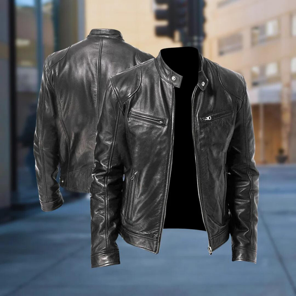 Men's Leather Jacket Winter