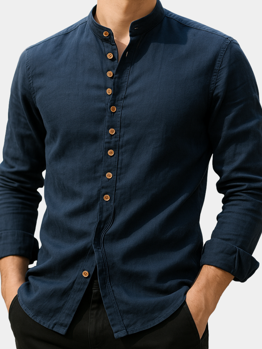 Men's Linen And Cotton Shirt