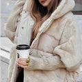 Women's Winter Puffer Jacket, Faux-Fur Panels and Hood