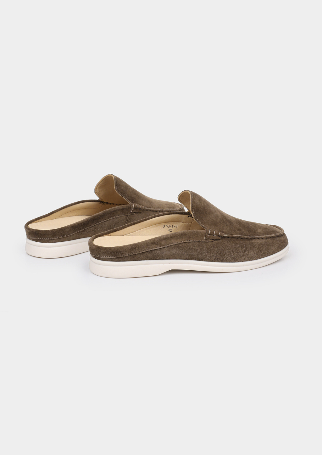 OLIVE MARINA SUEDE SLIPPER