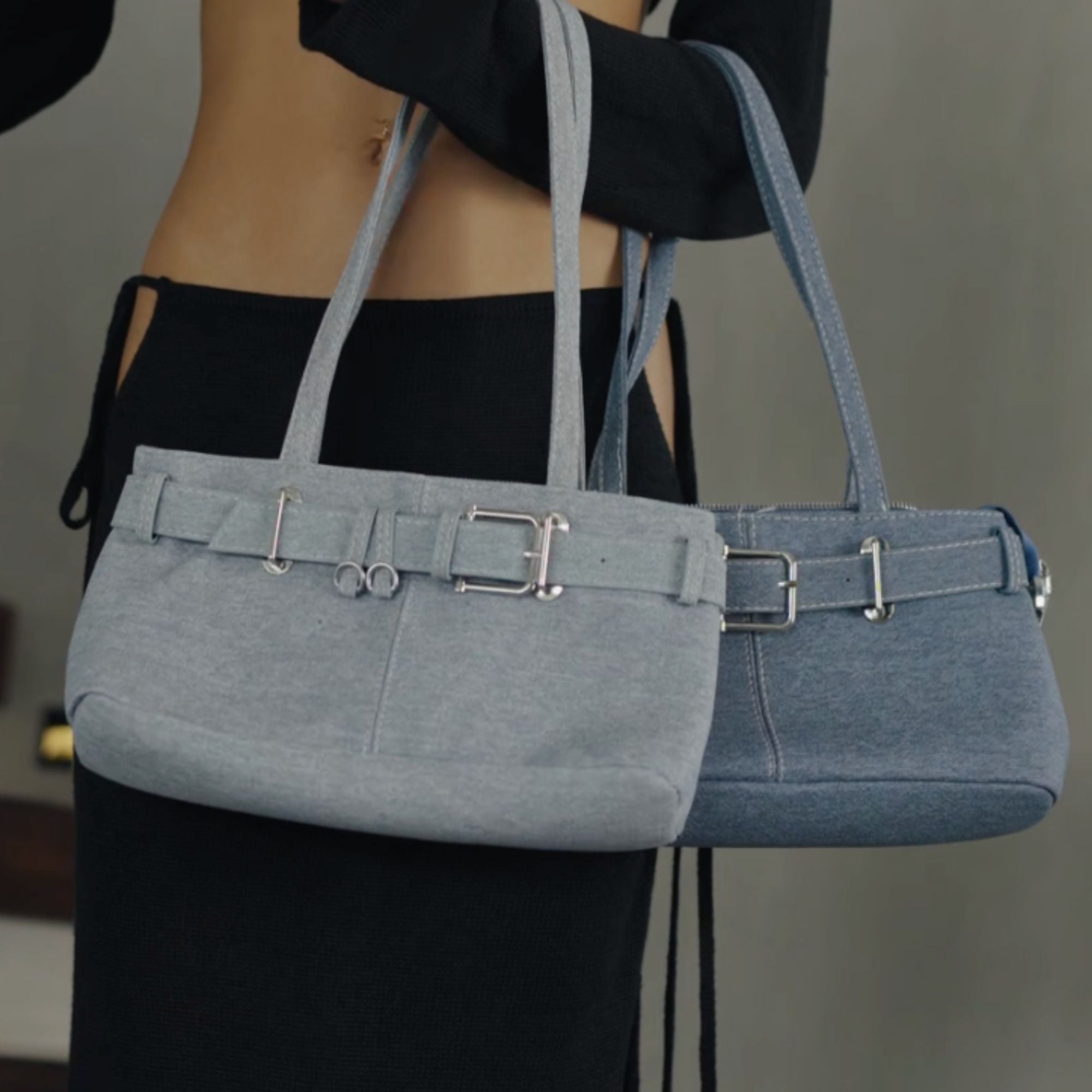 Noemie Denim Bag