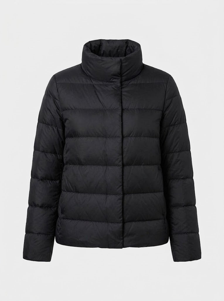 Women's Winter Down Puffer Jacket, Lightweight Stand Collar