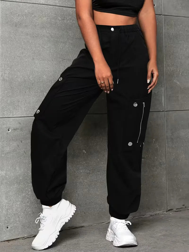 Women's Winter Cargo Pants, Wide Fit