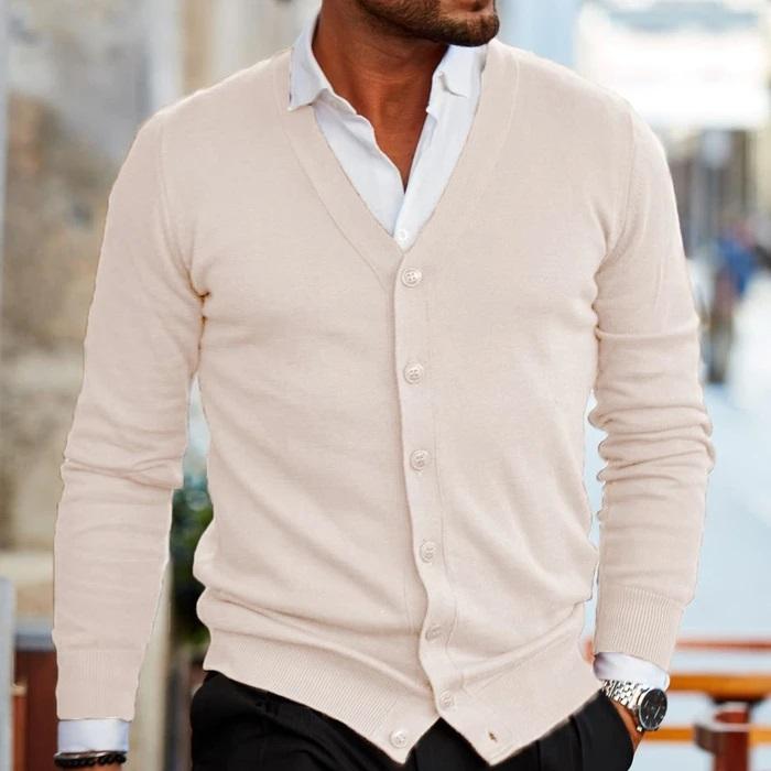 Men's Vintage Casual V-Neck Cardigan