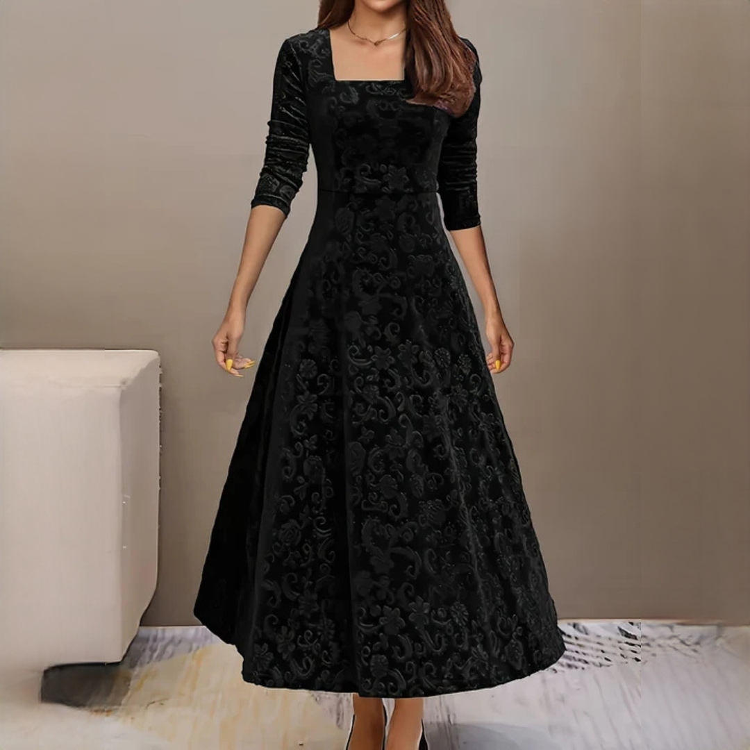 Vestido elegante para mujer de tejido suave y fluido