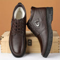 Men's Winter Leather Shoes, Thermal Lining