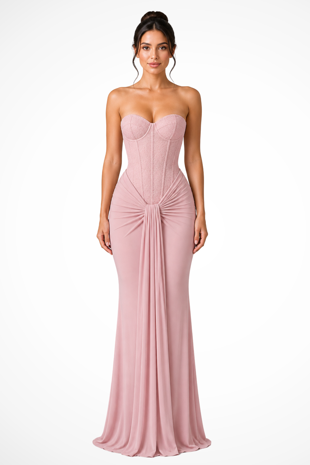 Abito lungo in pizzo da donna
