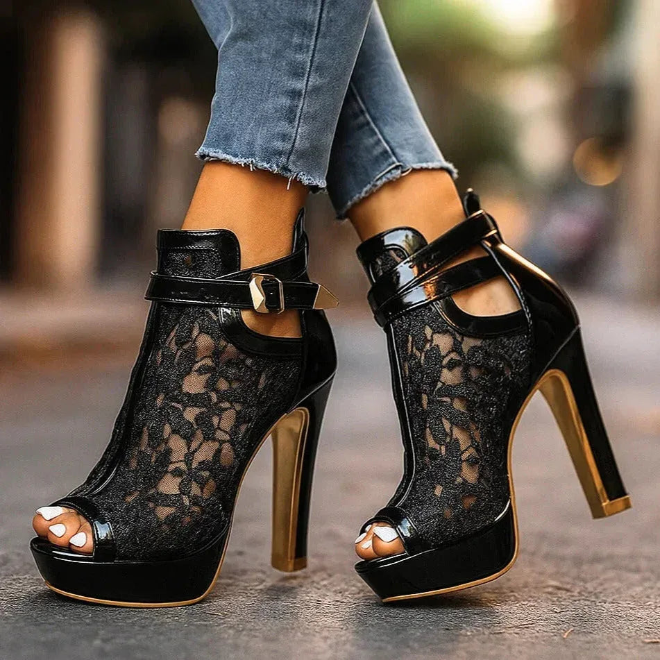 LILIANA LACE HEELS