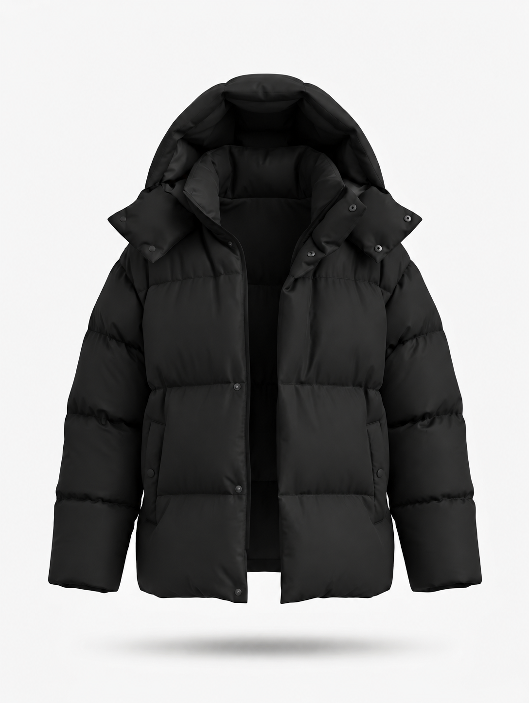 Women's Winter Hooded Puffer Jacket, Relaxed Fit