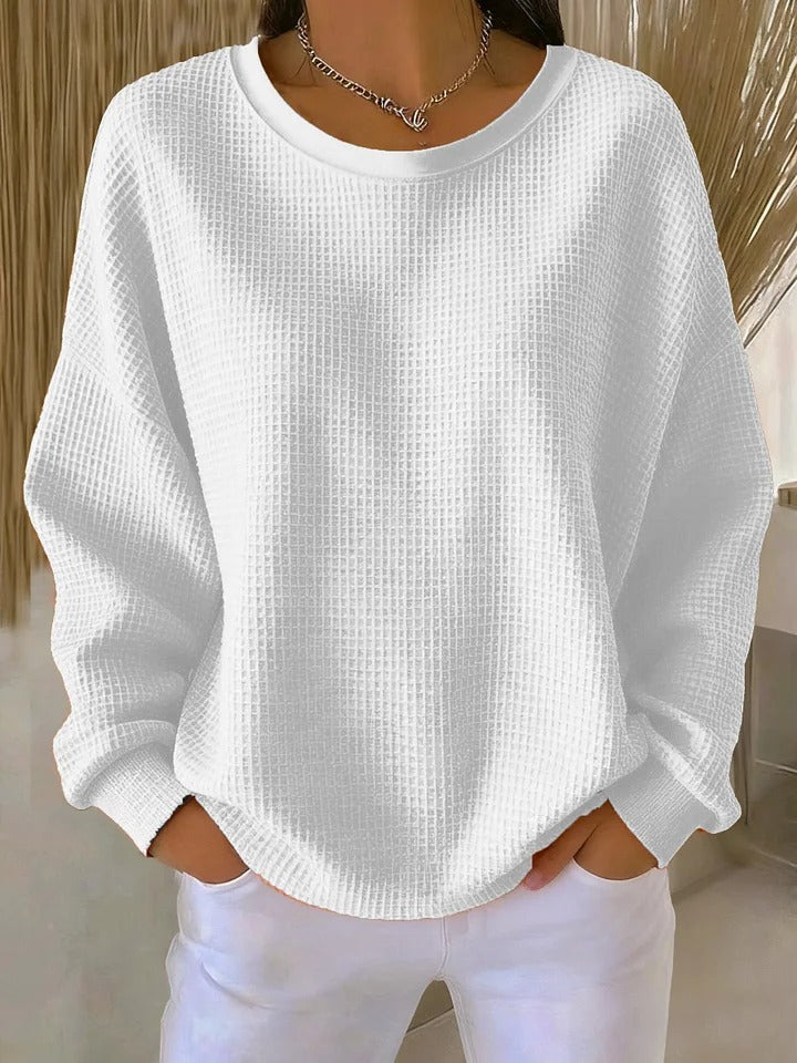 Maglione da donna in maglia, vestibilità comoda