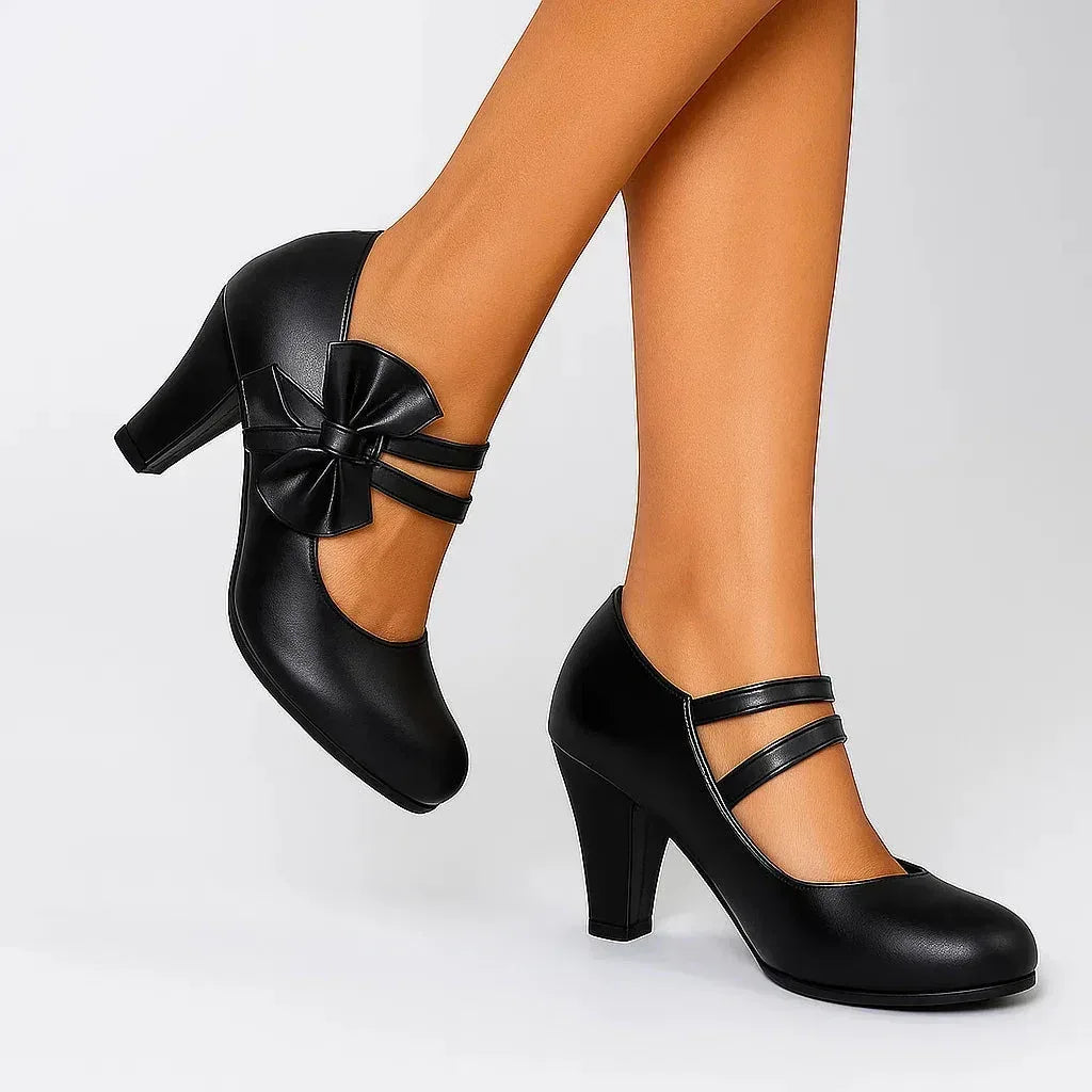BELLA BOW HEELS