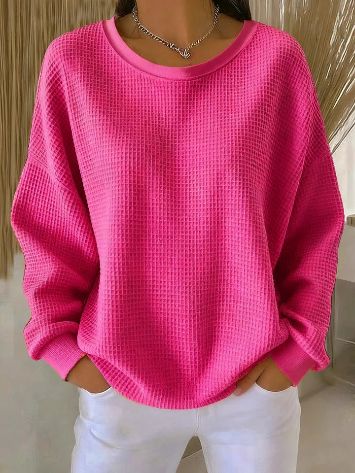 Maglione da donna in maglia, vestibilità comoda