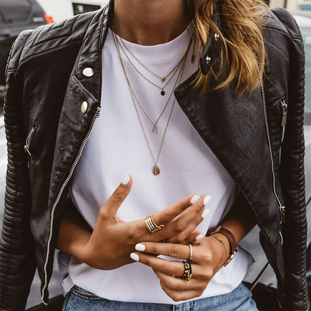 Women's Elegant Leather Jacket for Autumn