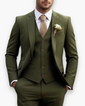 Men's Suit with Vest 3-Piece Set Slim Fit