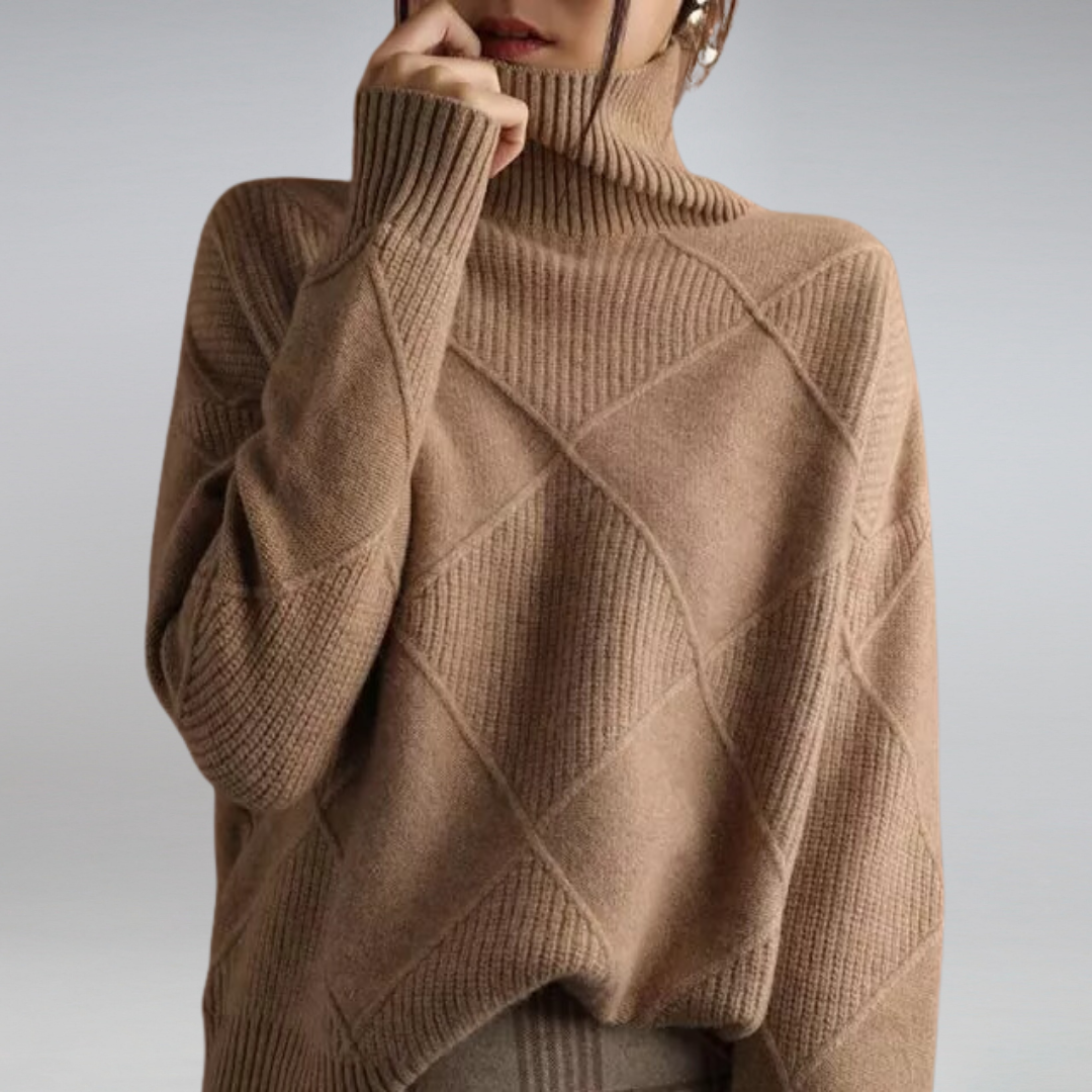 Women's Cashmere Turtleneck Sweater Winter Breathable
