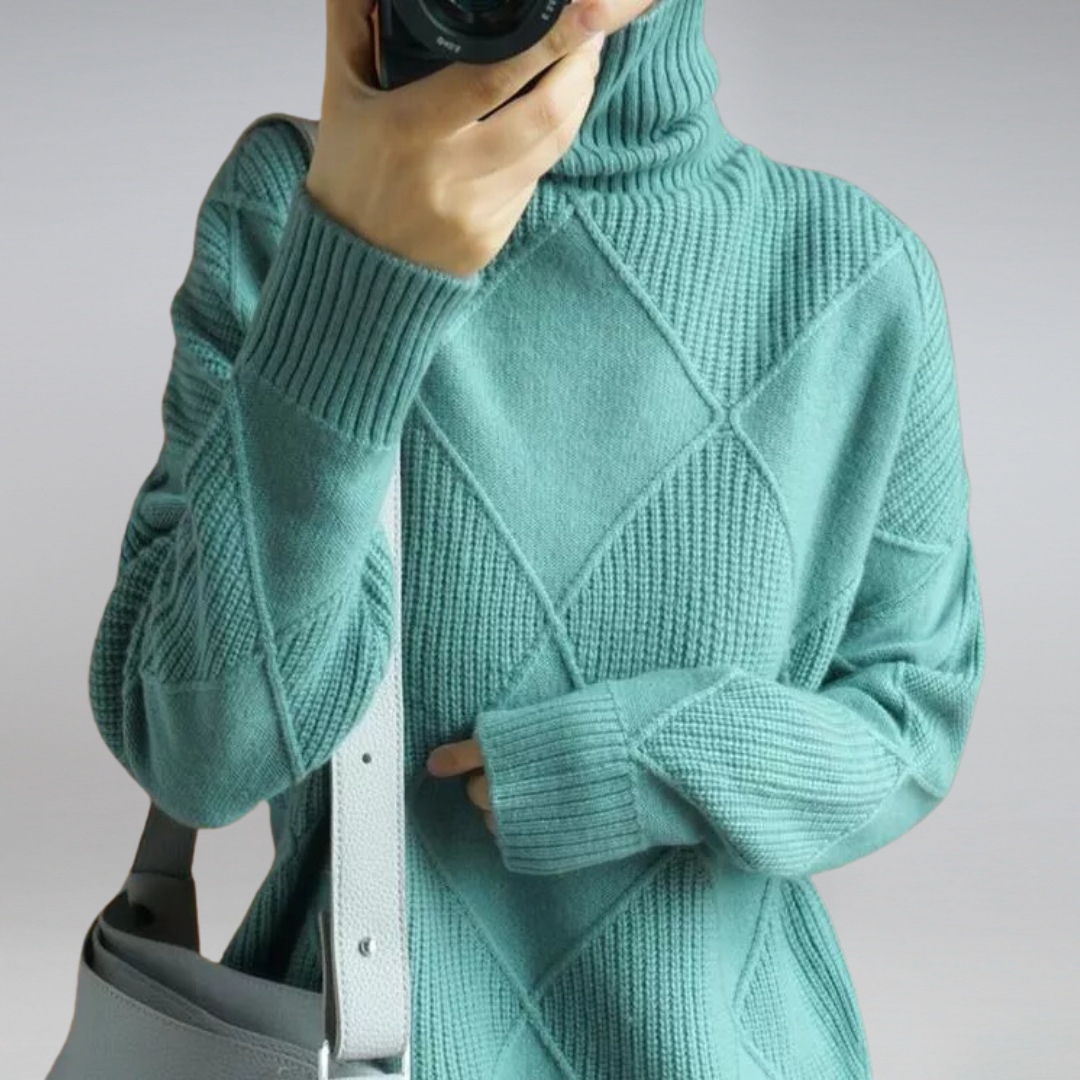 Women's Cashmere Turtleneck Sweater Winter Breathable