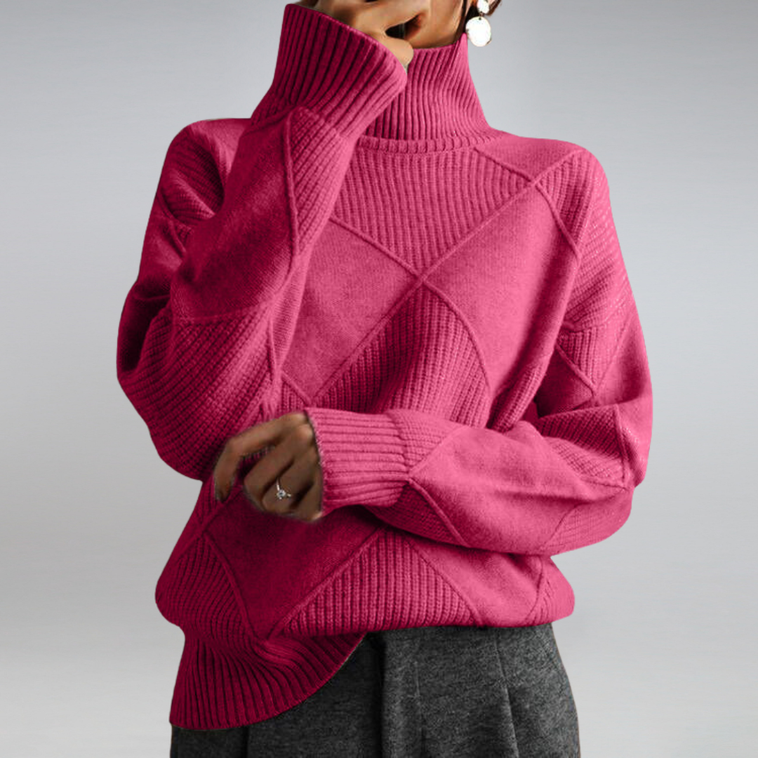 Women's Cashmere Turtleneck Sweater Winter Breathable