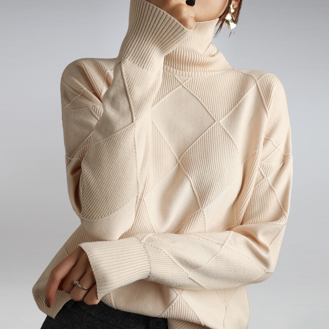 Women's Cashmere Turtleneck Sweater Winter Breathable