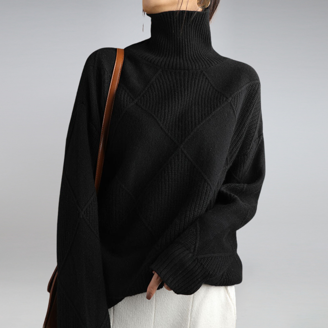 Women's Cashmere Turtleneck Sweater Winter Breathable