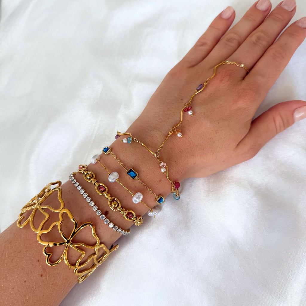 Elysse Link Bracelet | 18K Gold-Plated