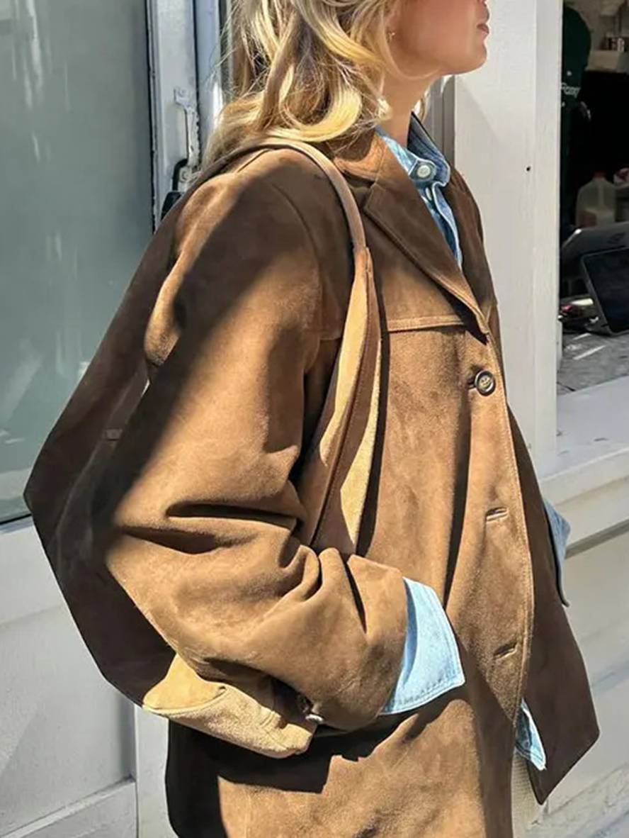 Women's Veltora Luxe Suede Jacket for Autumn
