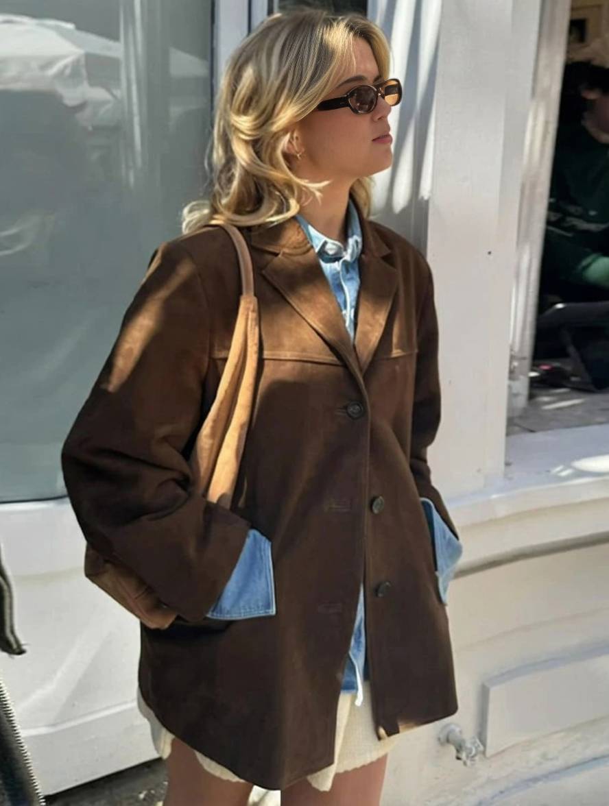 Women's Veltora Luxe Suede Jacket for Autumn