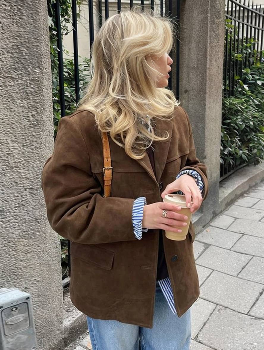 Women's Veltora Luxe Suede Jacket for Autumn