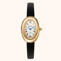 Elvina | Black Leather Gold