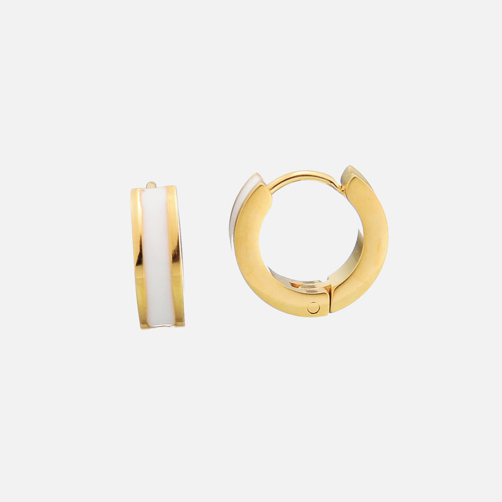 Roxy Earrings White