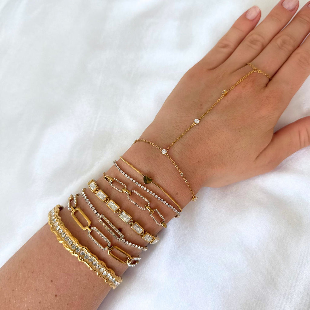 Lucine Heart Bracelet | 18K Gold-Plated