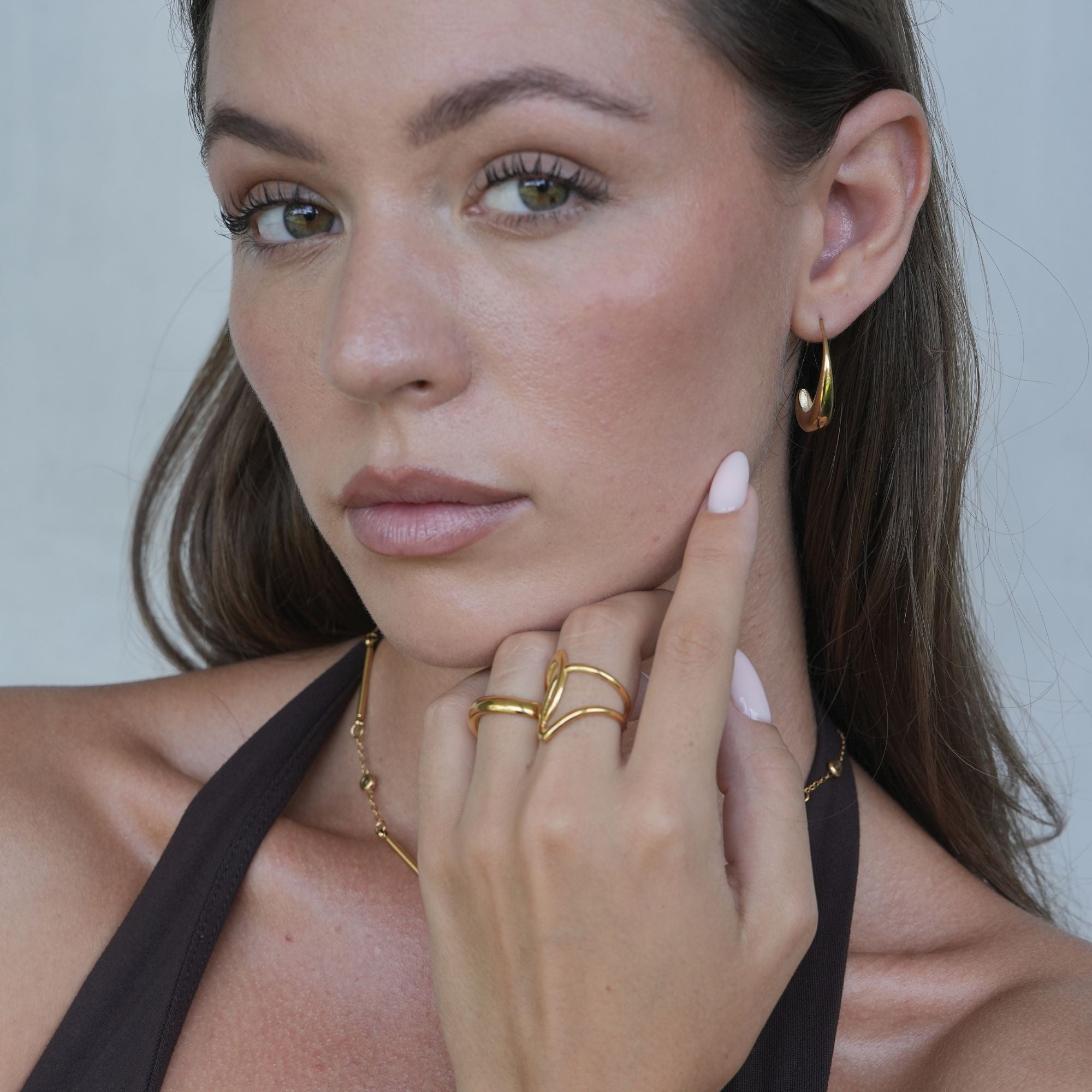 Verity Loop Ring | 18K Gold-Plated