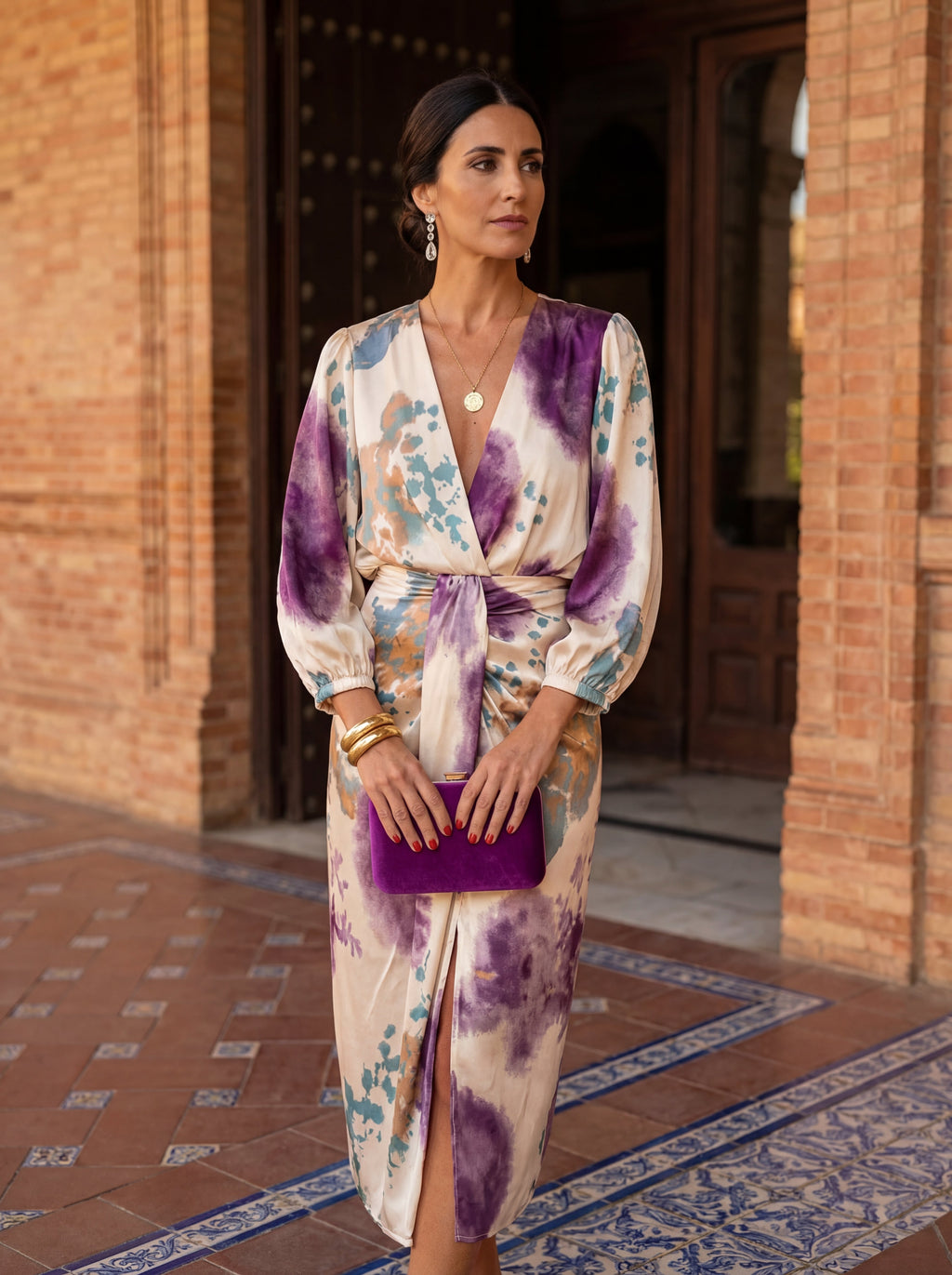 Elegant Women's V-Neck Dress