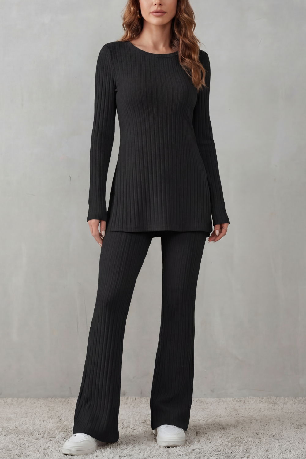 Elisianne – Ribbed elegance – Knit lounge set