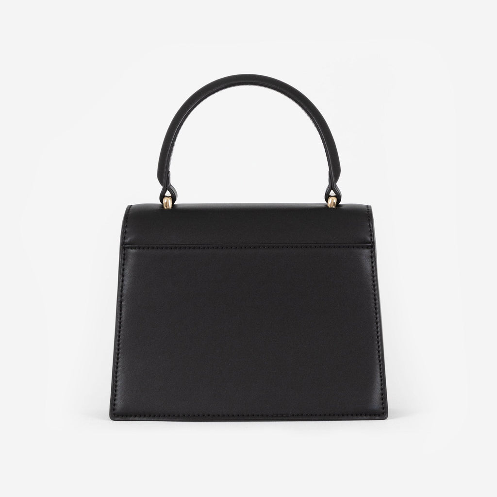 Black Evening Bag with Gold Personalised Hardware