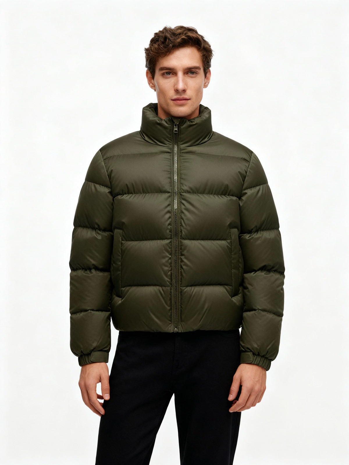 Men's Winter Down Puffer Jacket, Hooded
