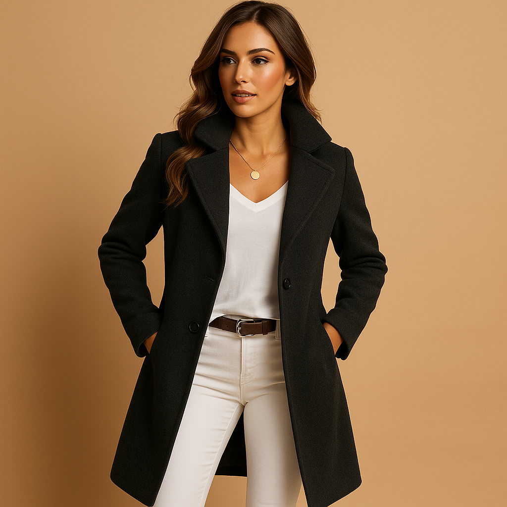 Women's Double-Breasted Wool Coat