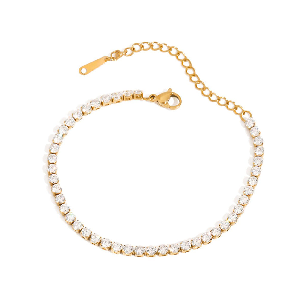 Alaina Tennis Bracelet | 18K Gold-Plated